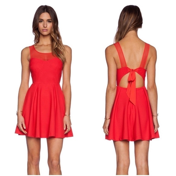 NWT BCBGeneration Tie Back Dress in Passion - Picture 1 of 8